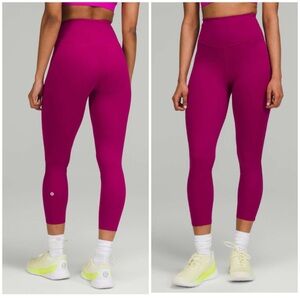 Lululemon base pace leggings crop magenta purple 4